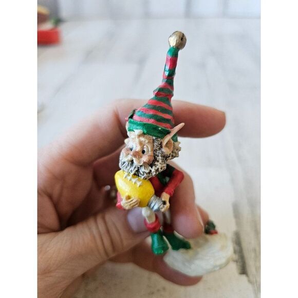 Enesco nimble football Sandi zimnicki player bulb vintage 1991 830992 elf playin - Picture 8 of 9